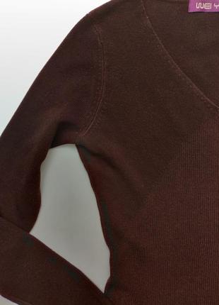 Классный свитер джемпер кофточка коричневая с декором #розвантажуюсь6 фото