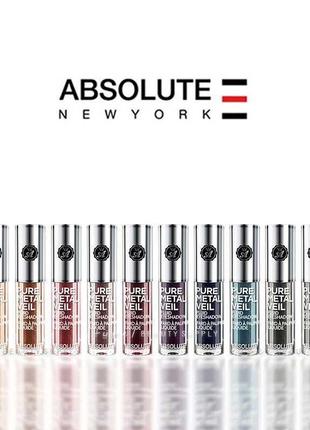 Absolute new york pure metal veil fluid eyeshadow8 фото