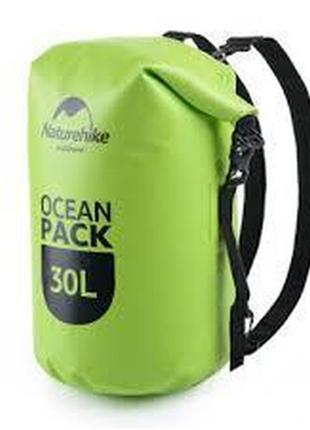 Гермомішок naturehike ocean pack double shoulder 500d 30 л fs16m030-l birght green