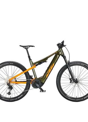 Електровелосипед ktm macina chacana 792 рама l/48, зелено-жовтогарячий, 2022