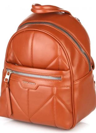 Жіночий модний рюкзак david jones 6860-3 cognac