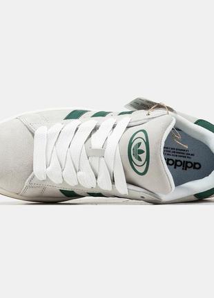 Женские кроссовки adidas campus grey green 402 фото