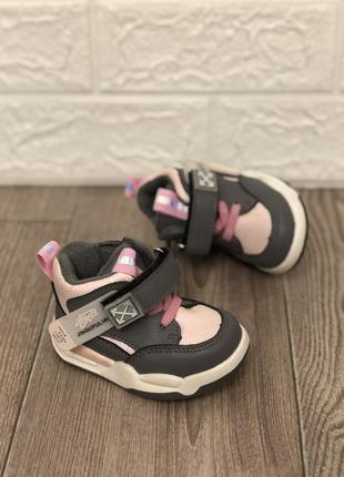 Черевики для дівчат хайтопи для дівчат дитяче взуття осінні хайтопи для дівчат кеди кросівки2 фото