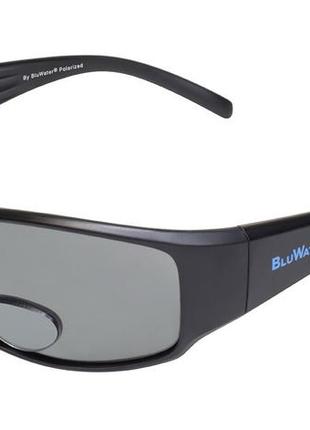 Бифокальные поляризационные очки bluwater bifocal-1 (+2.0) polarized (gray) серые1 фото