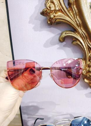 Фирменные солнцезащитные розовые очки katrin jones polarized7 фото