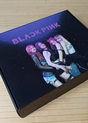 Коробка чорна black pink блэк пинк