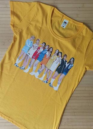 Футболка twice жовта s твайс 3621