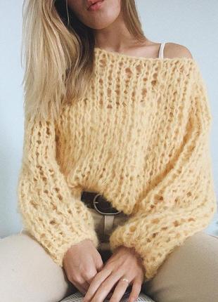Уютный свитер из шерсти альпака1 фото