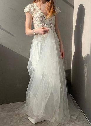 Выпускное платье сшитое в ручную