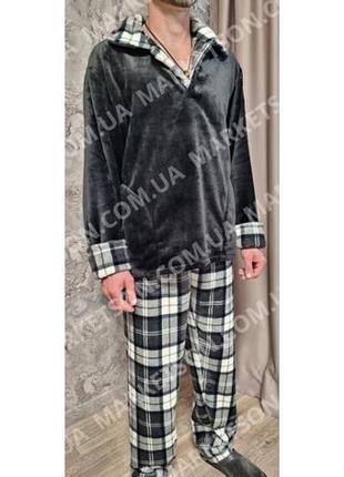 Пижама мужская теплая махровая  большие размеры 50,52,54,56,58,60,6210 фото