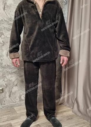 Пижама мужская теплая махровая большие размеры 48,50,52,54,56,58,60,623 фото