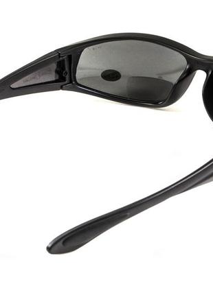 Бифокальные поляризационные защитные очки 3в1 bluwater winkelman-2 (+2.5) polarize (gray) серые4 фото
