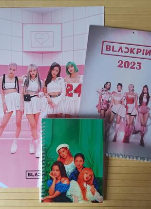 Black pink блек пінк постер + календар + скетчбук