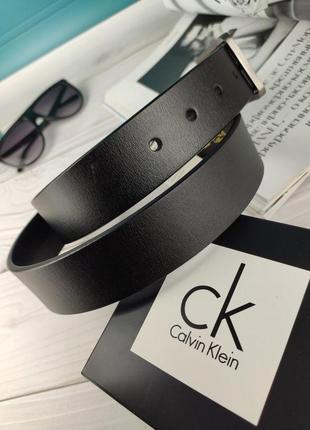 Шкіряний ремінь чоловічий в стилі  calvin klein кельвін кляйн6 фото