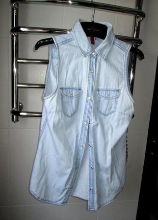 Летняя рубашка/безрукавка/джинсовая кофта