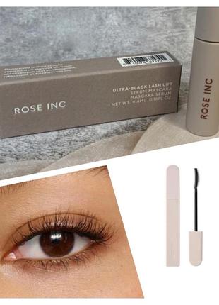 Туш rose inc ultra-black lash lift serum mascara