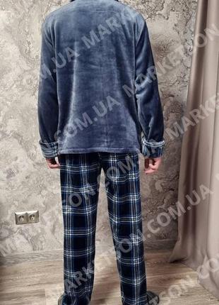 Пижама мужская теплая махровая  большие размеры 50,52,54,56,58,60,626 фото
