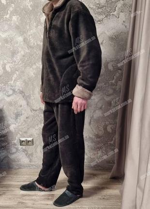 Пижама мужская теплая махровая большие размеры 50,52,54,56,58,60,623 фото