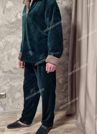 Пижама мужская теплая махровая большие размеры 50,52,54,56,58,60,625 фото