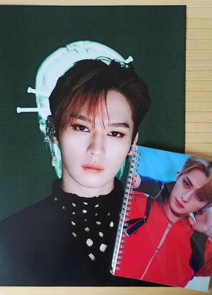 Ли ноу lee know stray kids скетчбук + постер