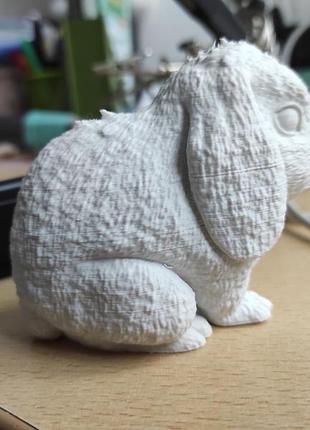Білий кролик фігурка-іграшка  - 3d печать2 фото
