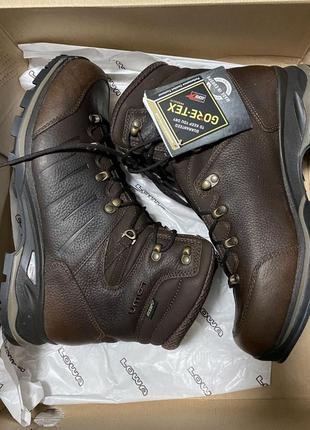 Ботинки для походов в горы lowa pinto gtx mid, цвет коричневый (espresso), горные трекинговые ботинки,421 фото