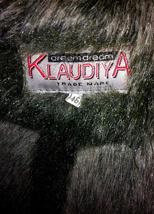 Дублёнка klaudiya trade mark с капюшоном 46 р4 фото