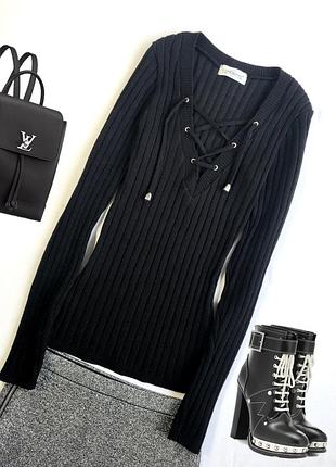 Модный свитер catch one со шнуровкой