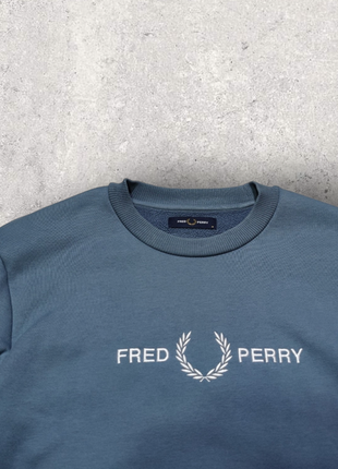 Оригинальный свитшот fred perry big logo5 фото