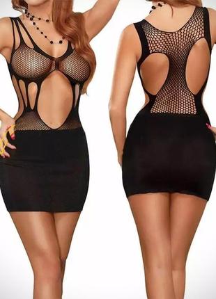 Еротичний сексуальний😍 боді комбінезон сітка sexy білизна бодистокинг body stocking з-44😍2 фото