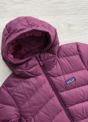 Крутой пуховик patagonia w hoody down jacket purple2 фото