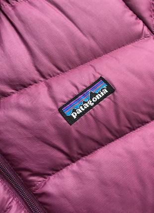 Крутой пуховик patagonia w hoody down jacket purple5 фото