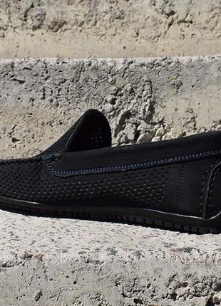 Замшеві мокасини prime shoes сині5 фото