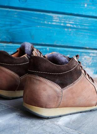 Теплі зимові кросівки для чоловіків. черевики з натурального нубуку!3 фото