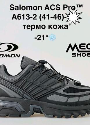 Кроссовки мужские термо кожа salomon acs pro.1 фото