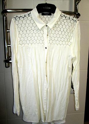 Нарядная рубашка/блуза с цветами фактурными/праздничная кофта