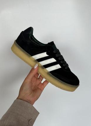 Чоловічі кросівки adidas samba x ronnie fieg x clarks black green