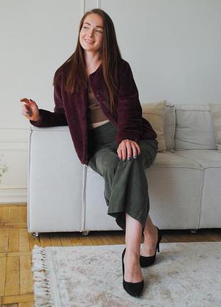 Шуба полушубок піджак куртка жакет з еко хутра