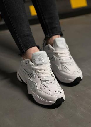 Nike m2k tekno white black6 фото