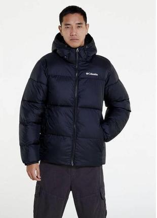 Зимова куртка пуховик columbia puffect hooded jacket black primaloft omni heat1 фото