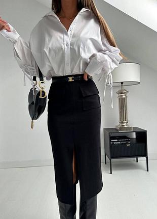 Юбка ♥️графит и черный. 2