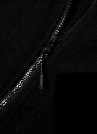 Чоловіча чорна флісова кофта на блискавці/толстовка/гармата/ чоловічий одяг/чорна фліска4 фото