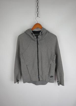 Кофта nike tech fleece s зіпка сіра теч фліс air maxc