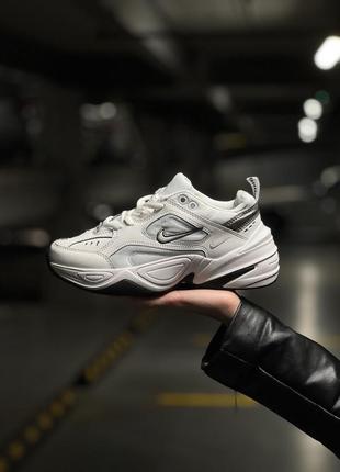 Женские кроссовки nike m2k tekno белые2 фото