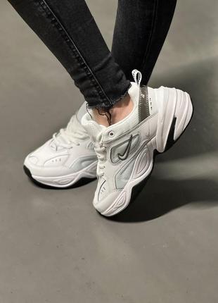 Женские кроссовки nike m2k tekno белые4 фото