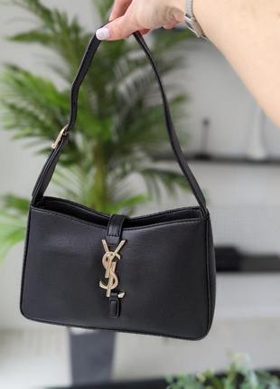 Сумка сумочка клатч yves saint laurent чорна чорний