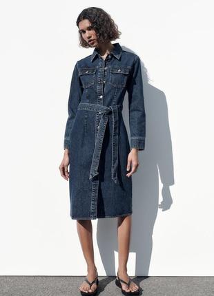 Джинсова сукня zara