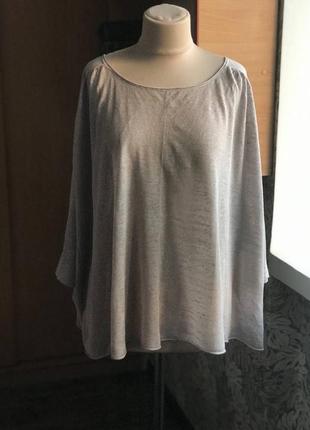 Stefanel italy 120% lino льон стильна річ оверсай блуза crea concept sarah pacini oska