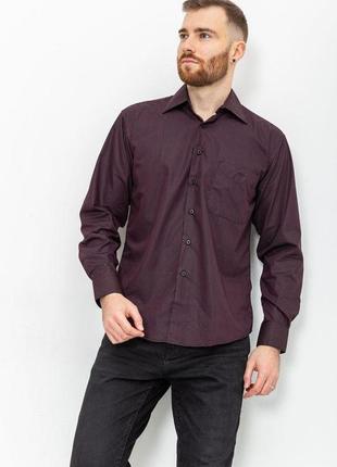 Рубашка мужская в полоску, цвет черно-бордовый, размеры 45, 42, 41, 40, 39, 38 fa_003840
