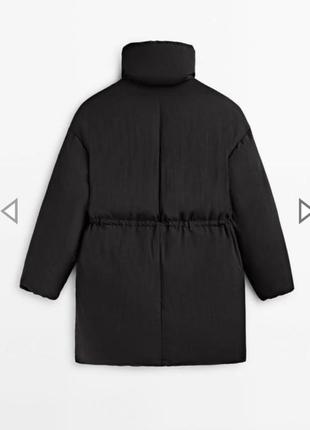 Черный пуховик,черная куртка пухровая из новой коллекции massimo dutti размер xs,s,m5 фото